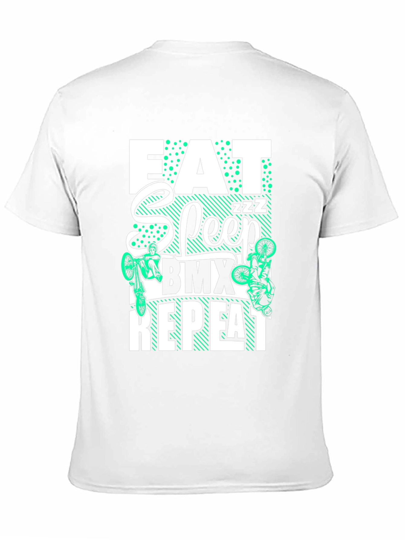 Eat Sleep BMX Repeat T-Shirt - Black Graphic Tee