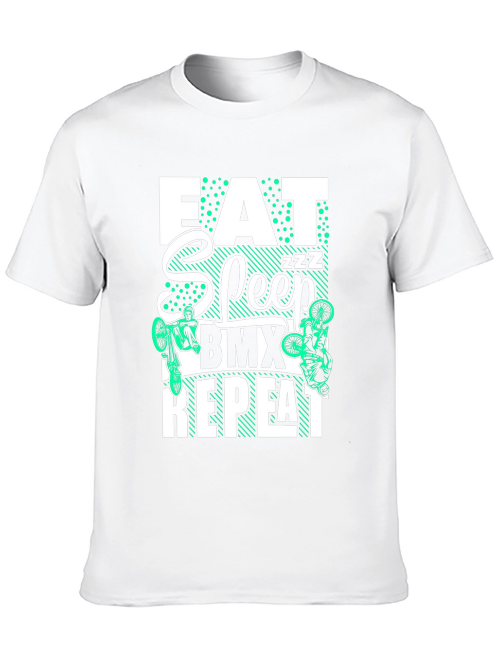 Eat Sleep BMX Repeat T-Shirt - Black Graphic Tee