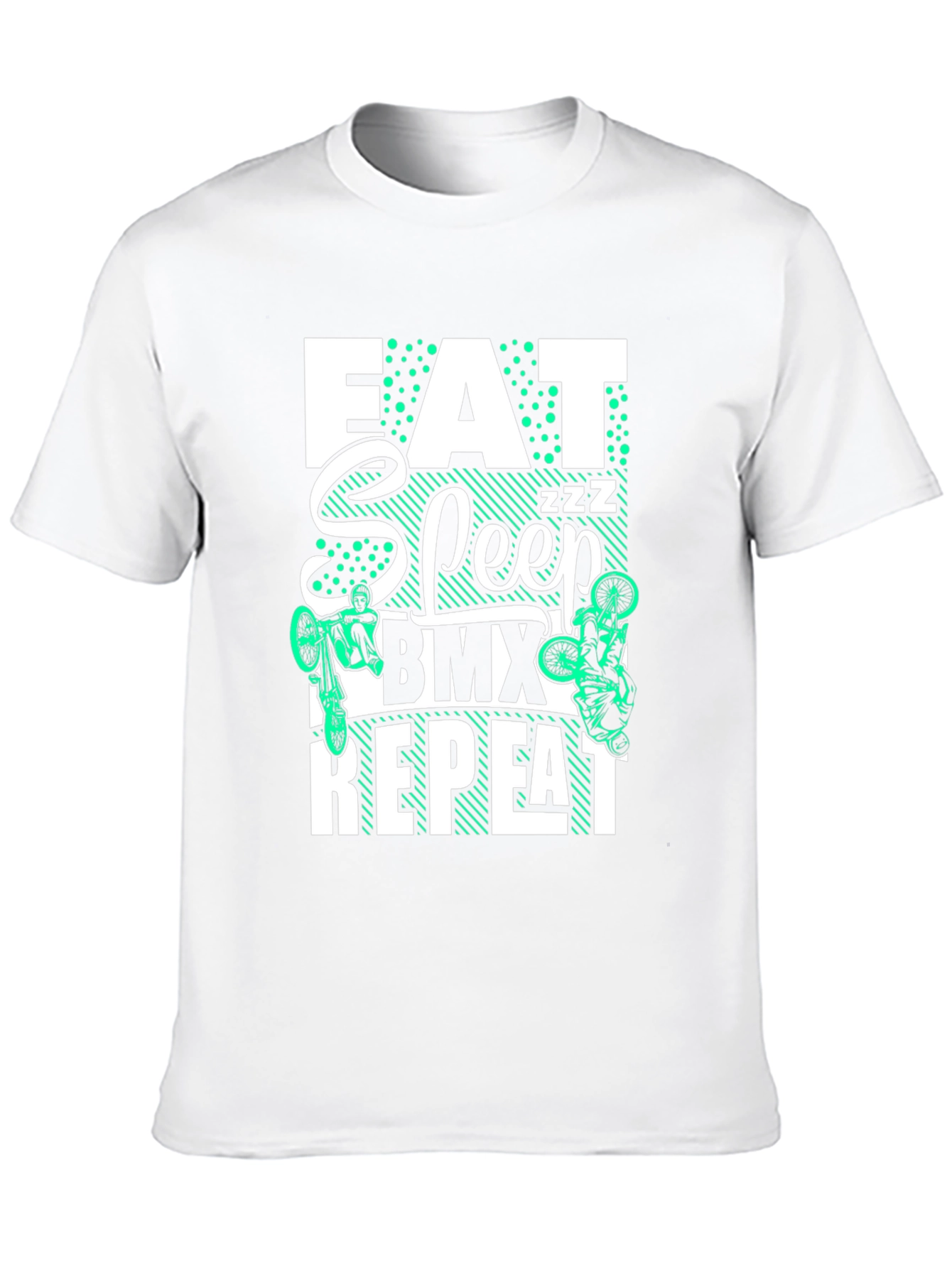 Eat Sleep BMX Repeat T-Shirt - Black Graphic Tee