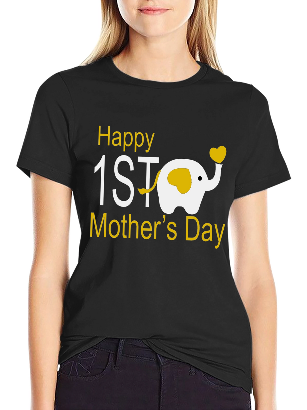 Happy 1st Mothers Day Elephant Tee