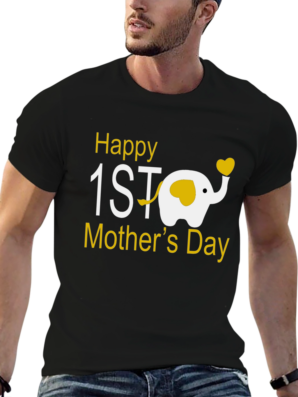 Happy 1st Mothers Day Elephant Tee