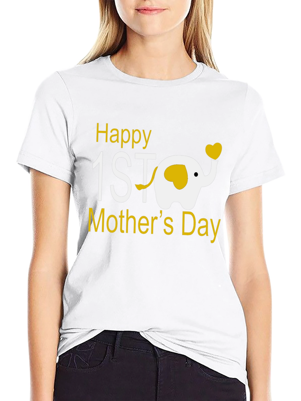 Happy 1st Mothers Day Elephant Tee