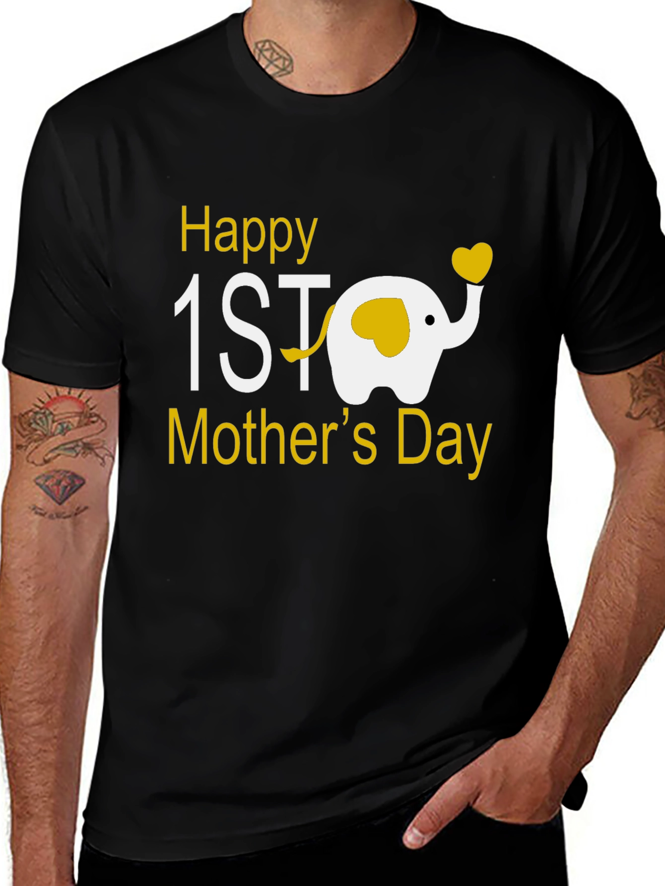 Happy 1st Mothers Day Elephant Tee