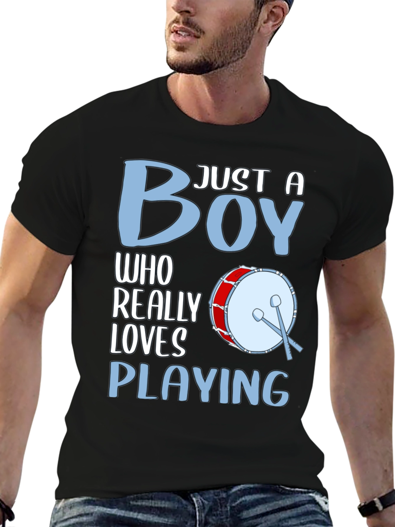 Boy Drummer Graphic T-Shirt