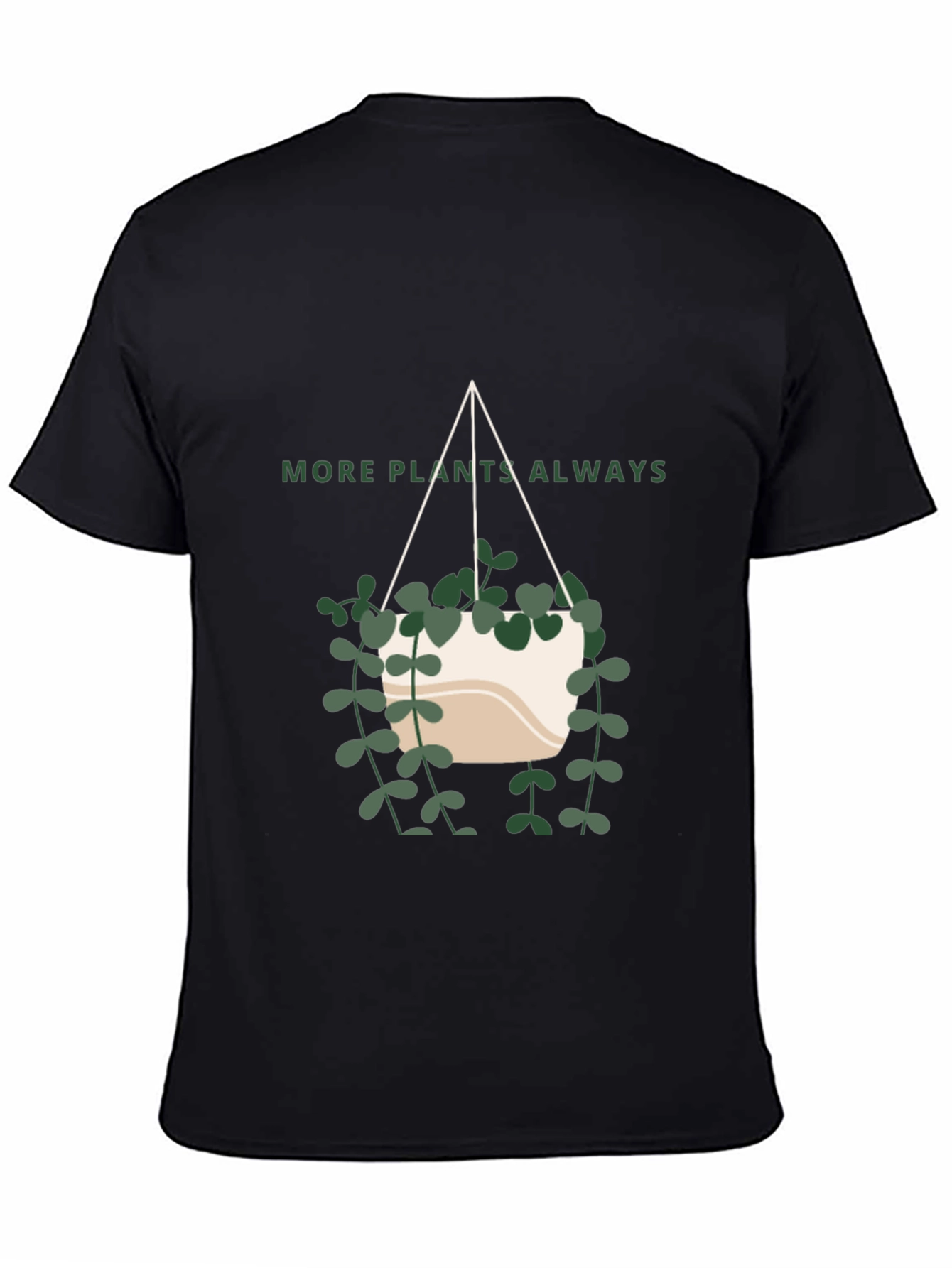 More Plants Always T-Shirt - Modern Plant Lover Tee