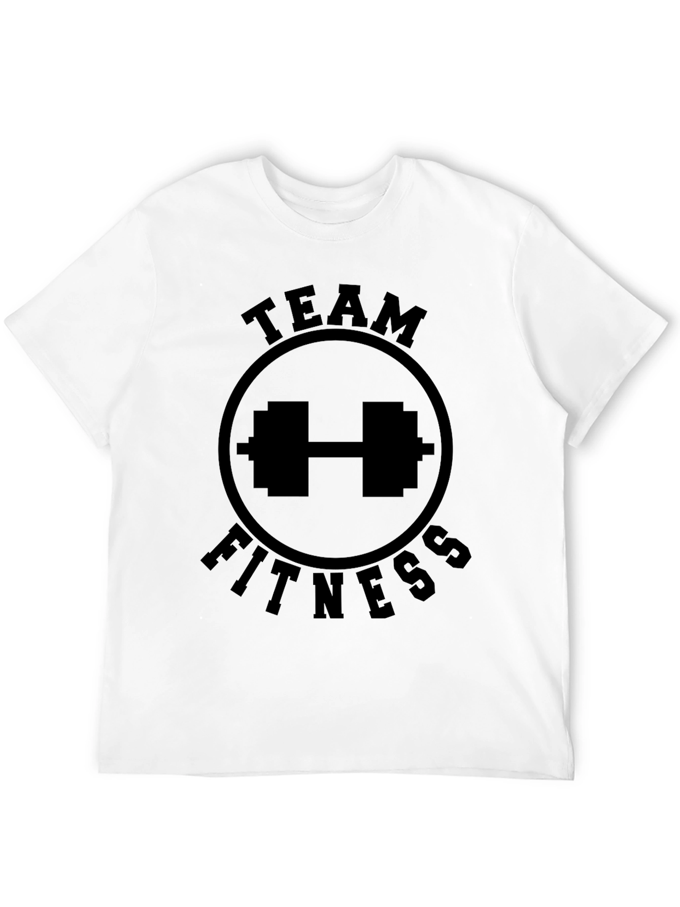 Team Fitness Black Graphic T-Shirt