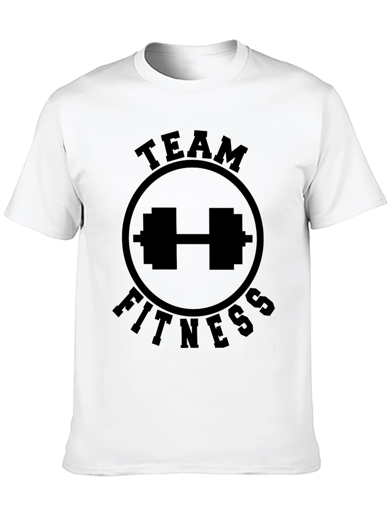 Team Fitness Black Graphic T-Shirt