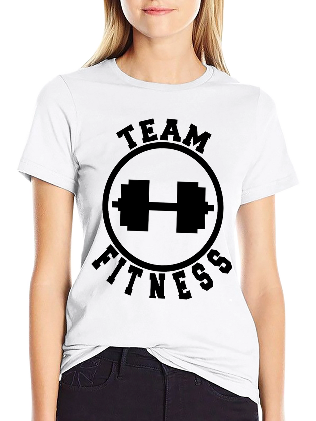 Team Fitness Black Graphic T-Shirt