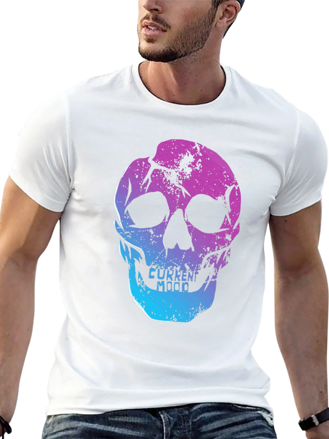 Skull Graphic T-Shirt - Current Mood
