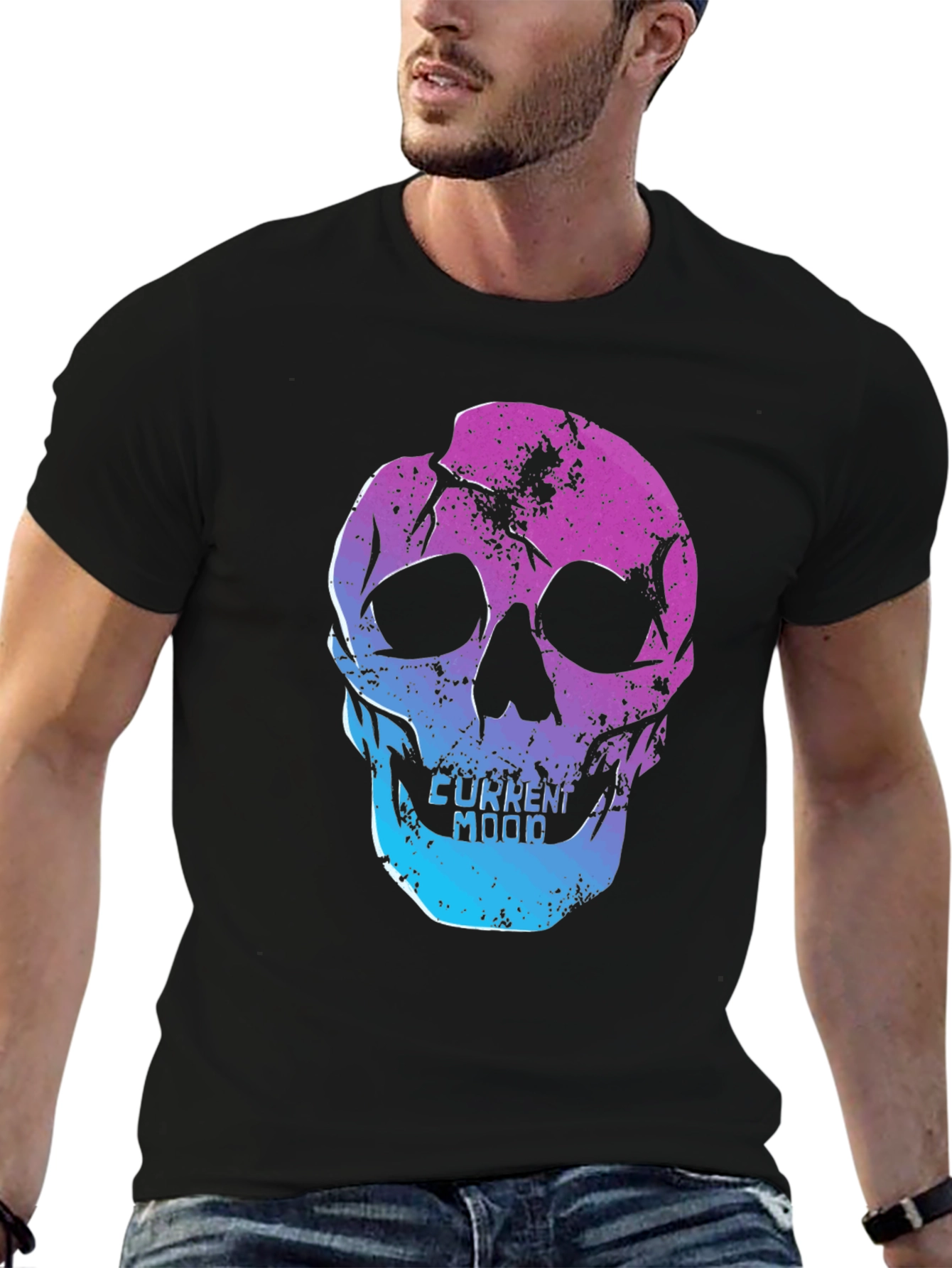 Skull Graphic T-Shirt - Current Mood