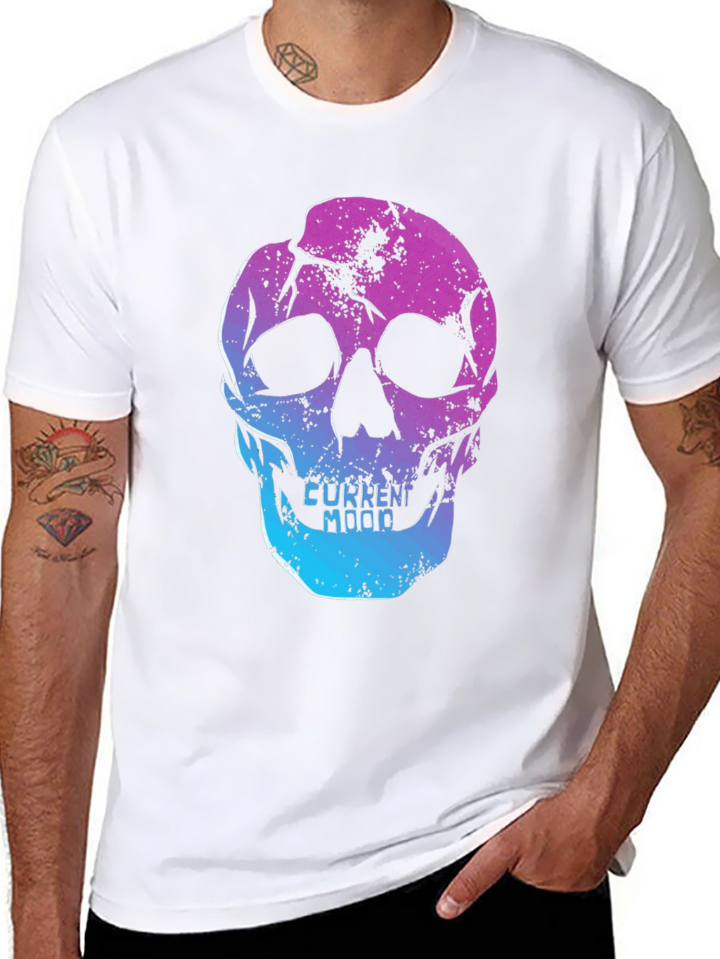 Skull Graphic T-Shirt - Current Mood
