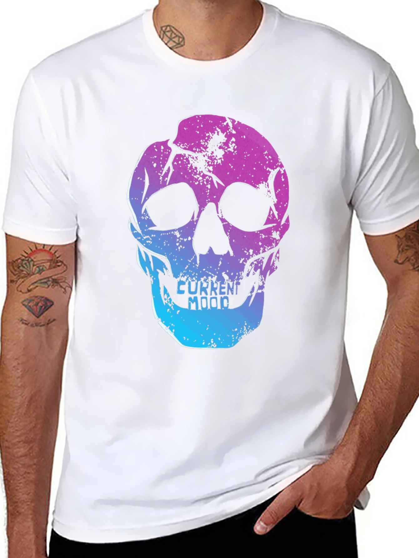 Skull Graphic T-Shirt - Current Mood