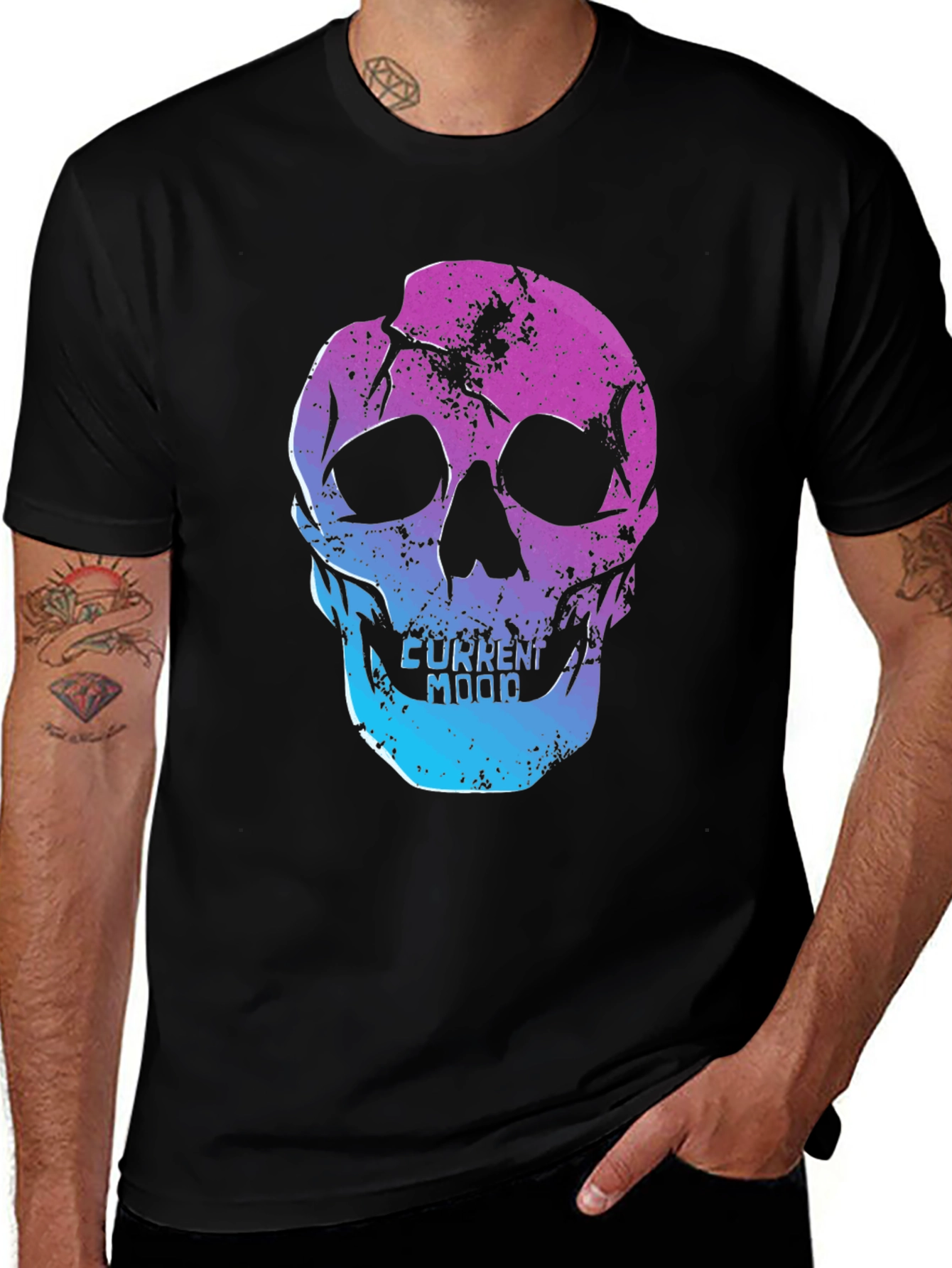 Skull Graphic T-Shirt - Current Mood
