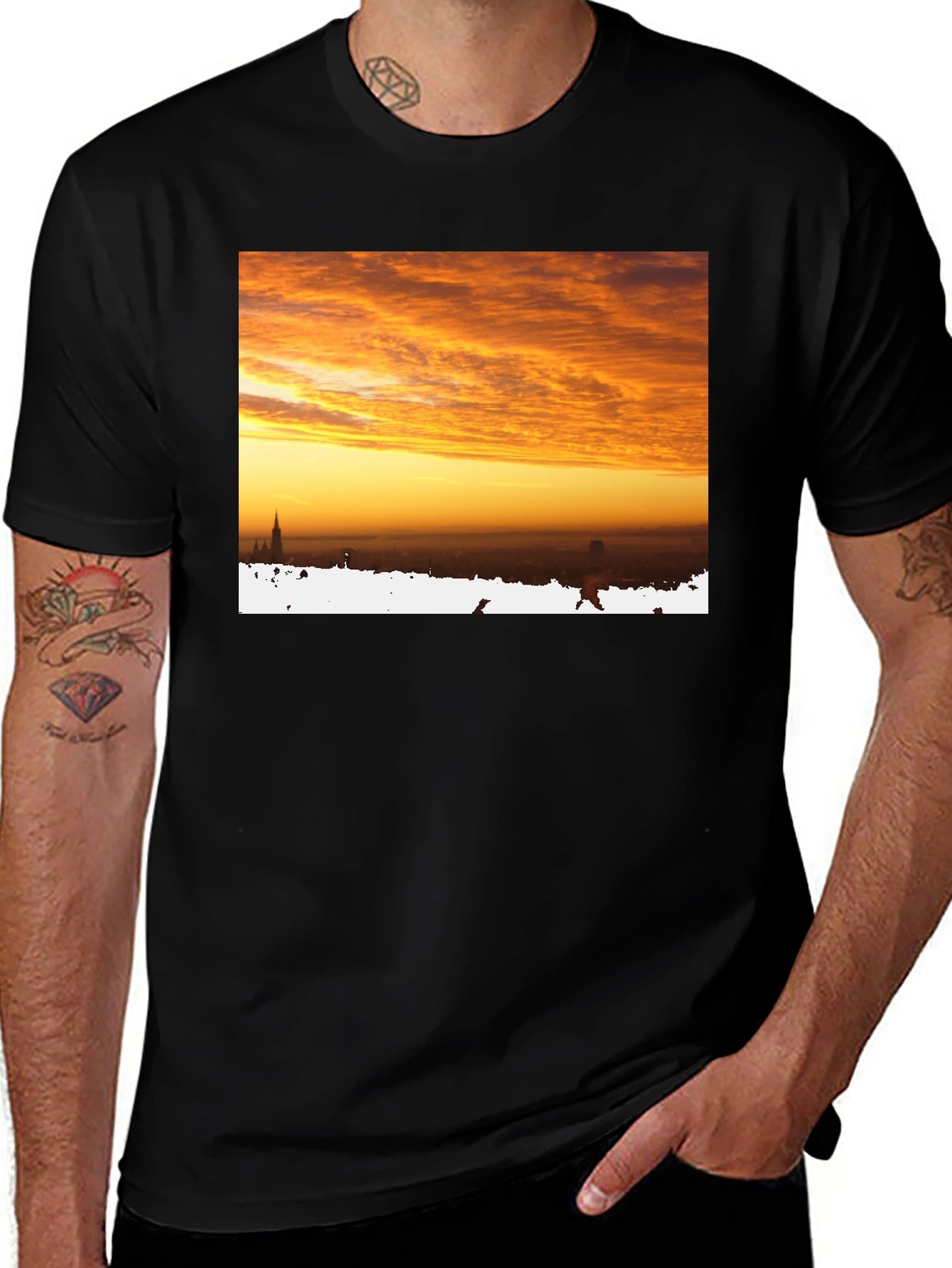 Sunrise Cityscape Graphic Tee
