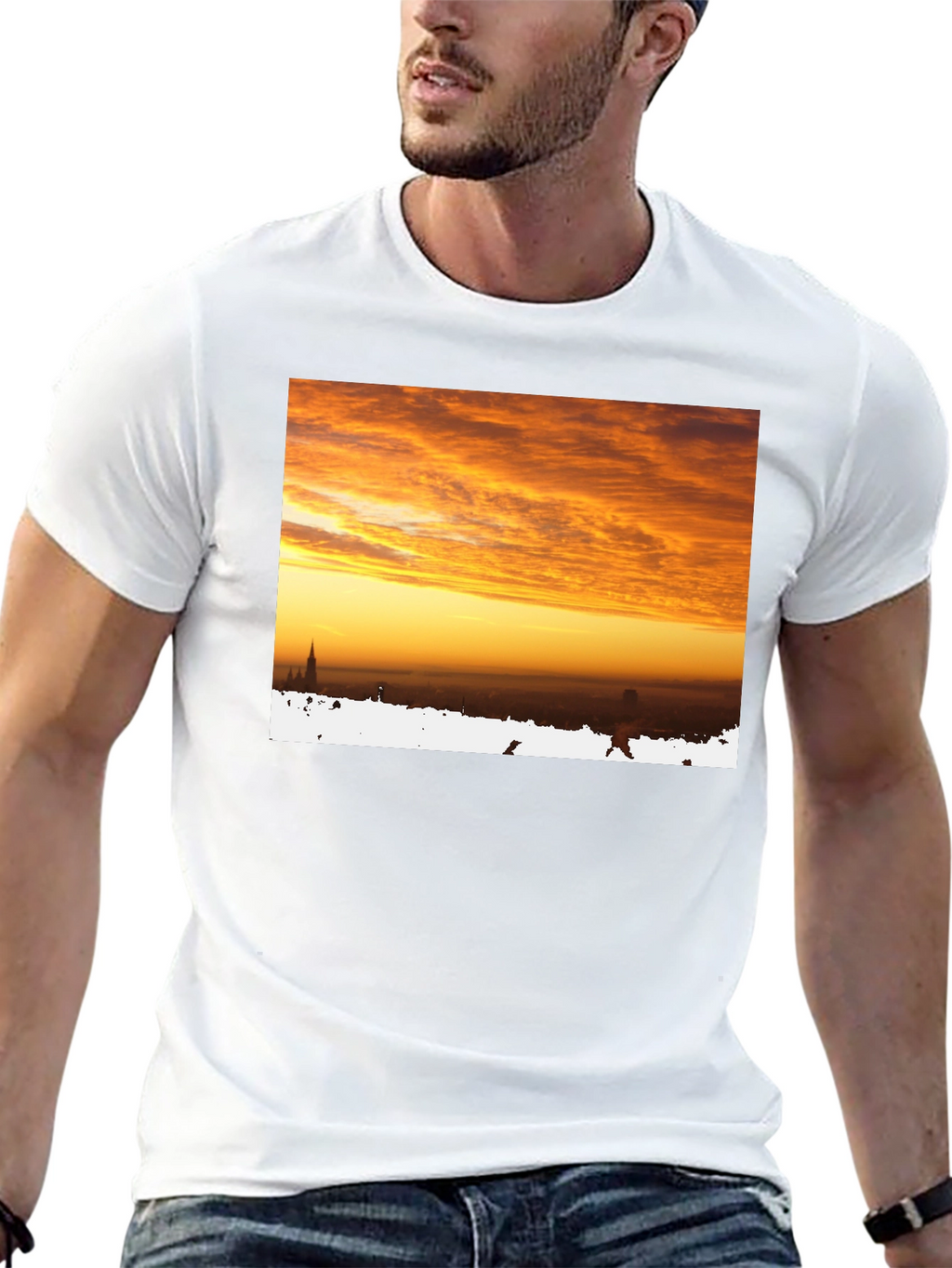 Sunrise Cityscape Graphic Tee