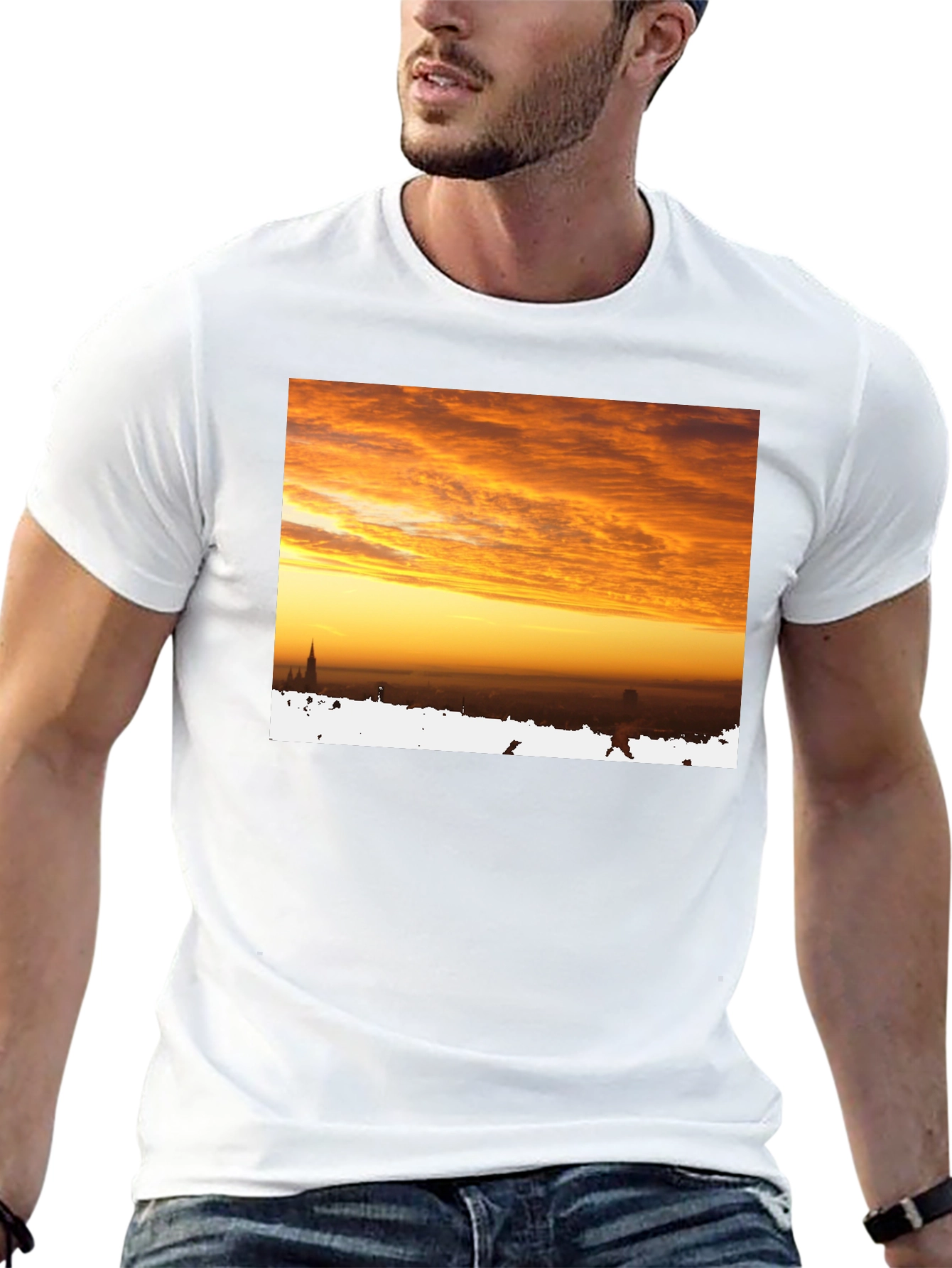 Sunrise Cityscape Graphic Tee