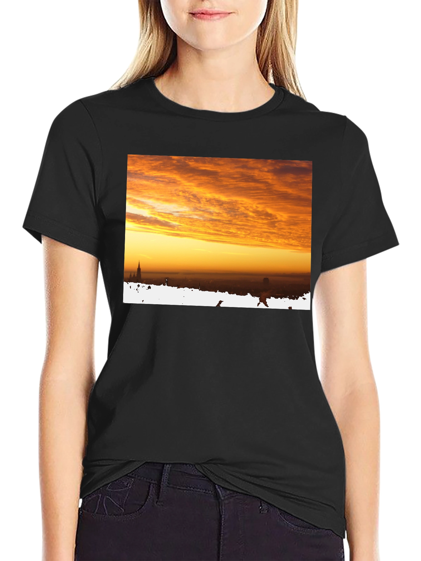 Sunrise Cityscape Graphic Tee