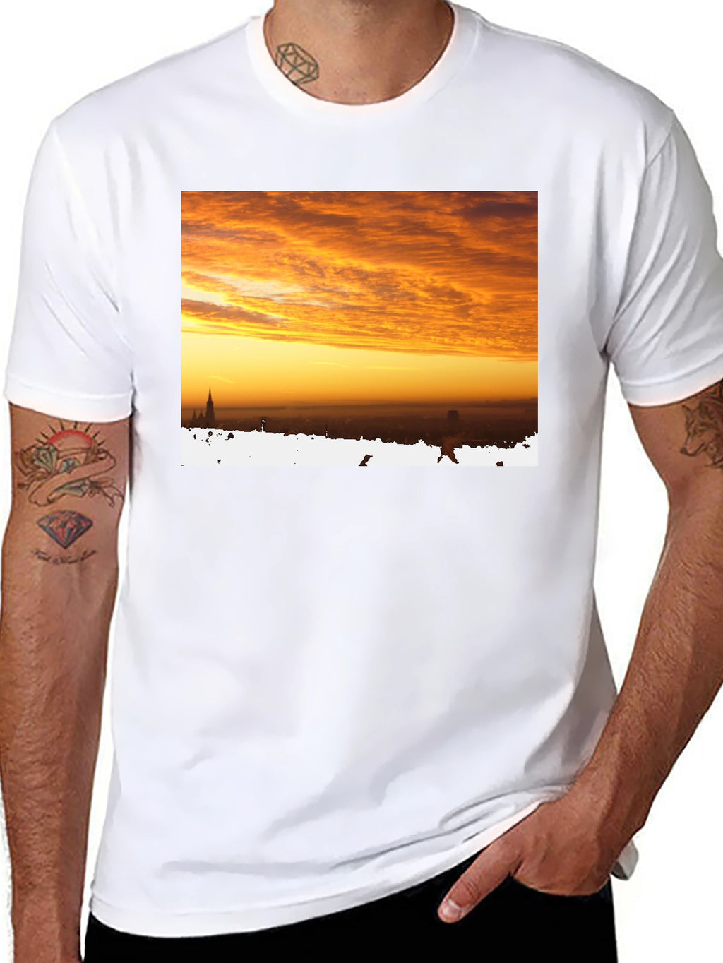 Sunrise Cityscape Graphic Tee