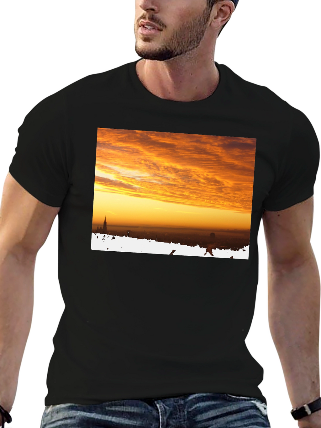 Sunrise Cityscape Graphic Tee