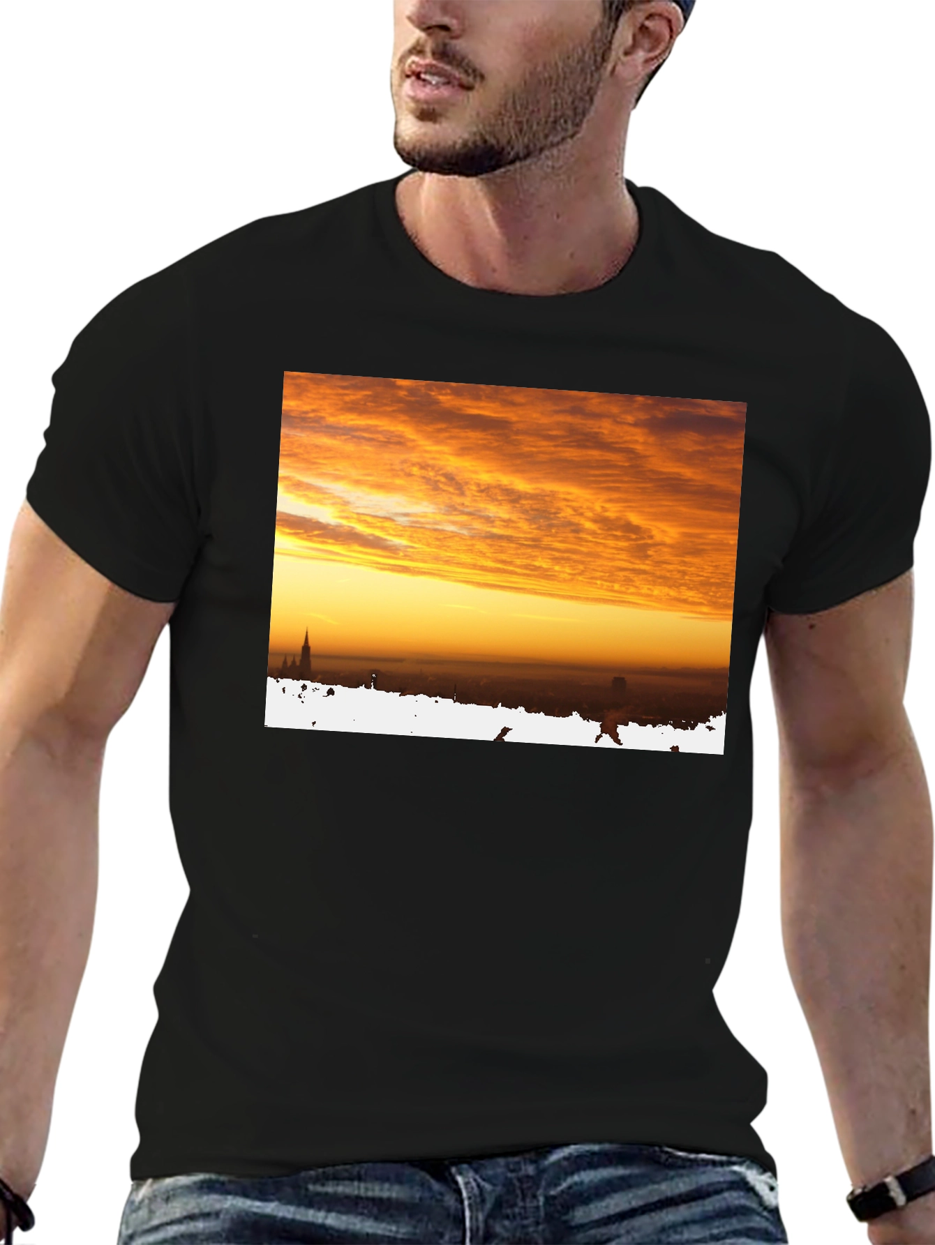 Sunrise Cityscape Graphic Tee