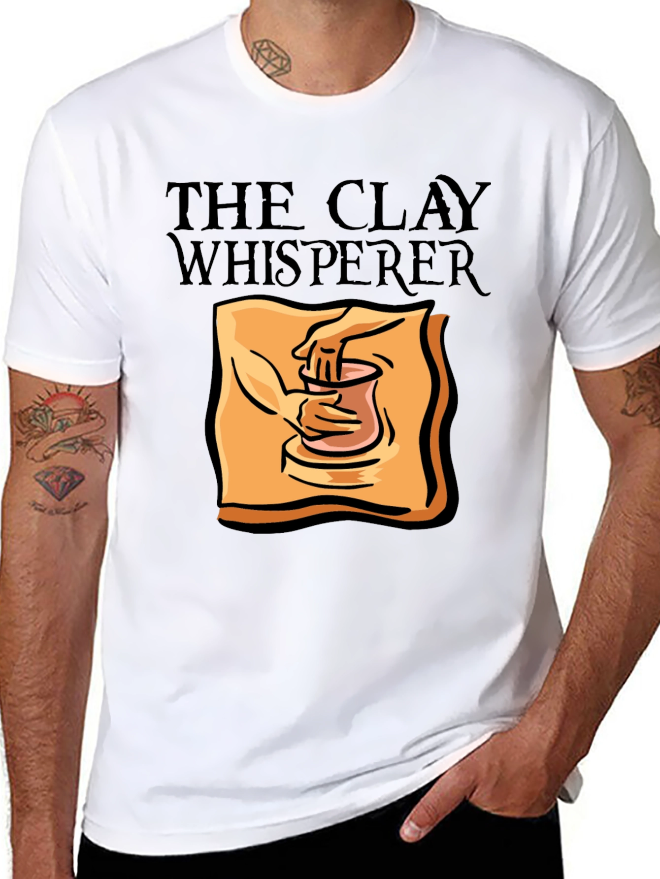 Clay Whisperer Graphic T-Shirt Pottery Lover Gift