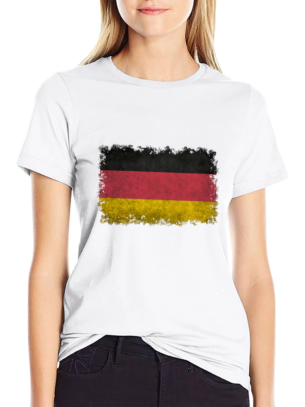 German Flag T-Shirt - Distressed Design
