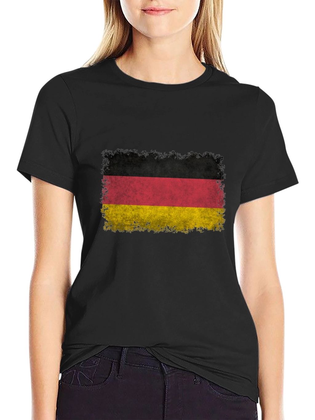 German Flag T-Shirt - Distressed Design