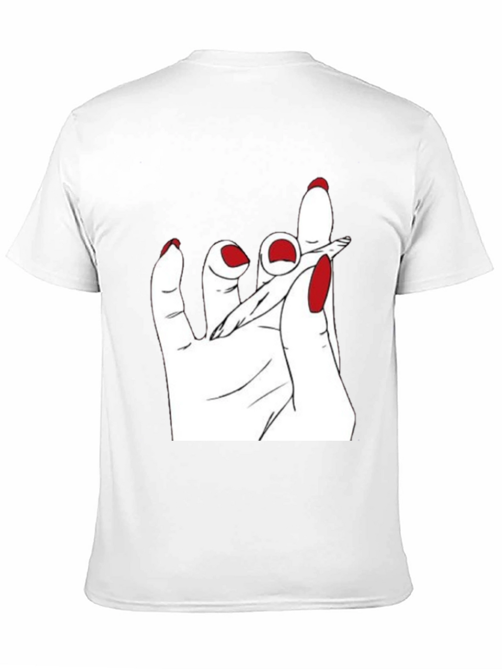 Hand Holding Joint Black T-Shirt