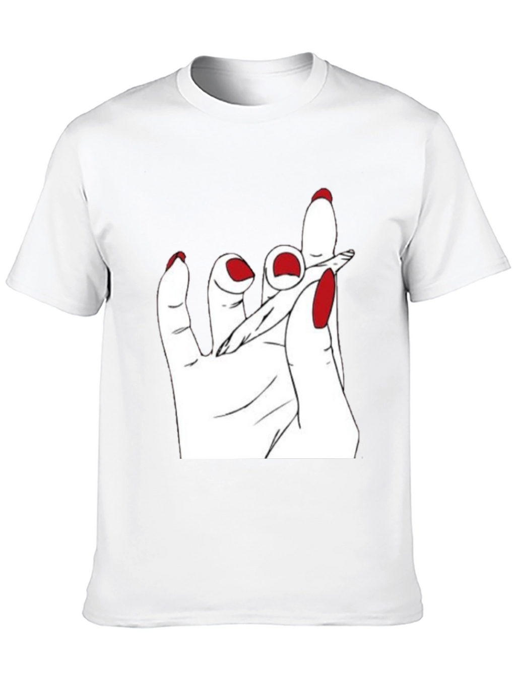 Hand Holding Joint Black T-Shirt
