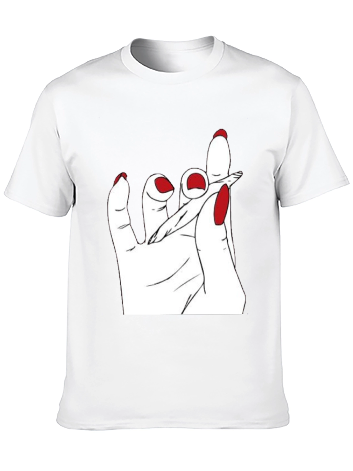 Hand Holding Joint Black T-Shirt