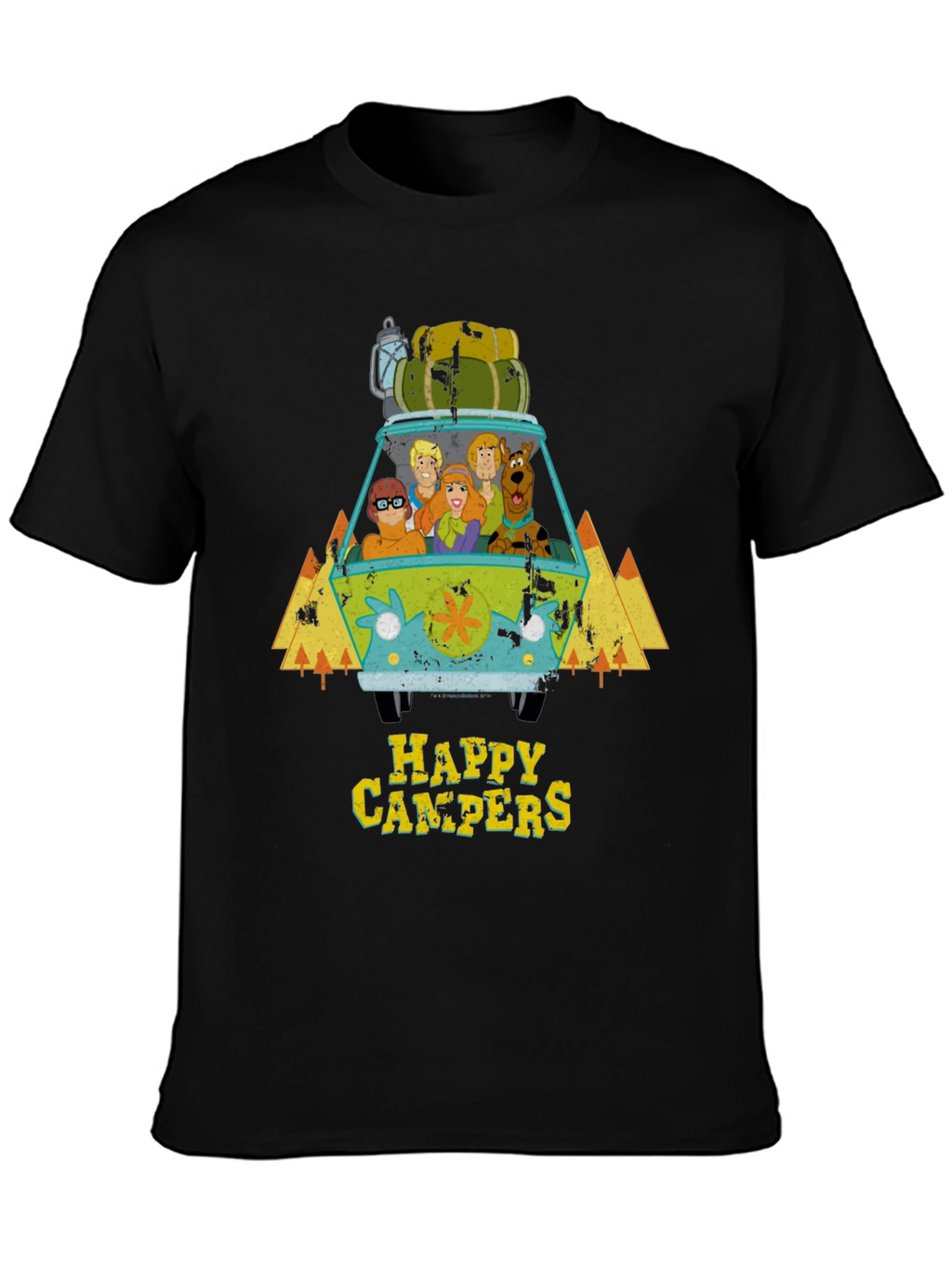 Scooby Doo Happy Campers Black T-Shirt