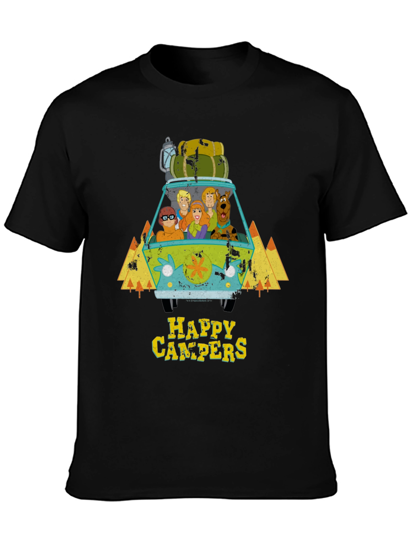 Scooby Doo Happy Campers Black T-Shirt
