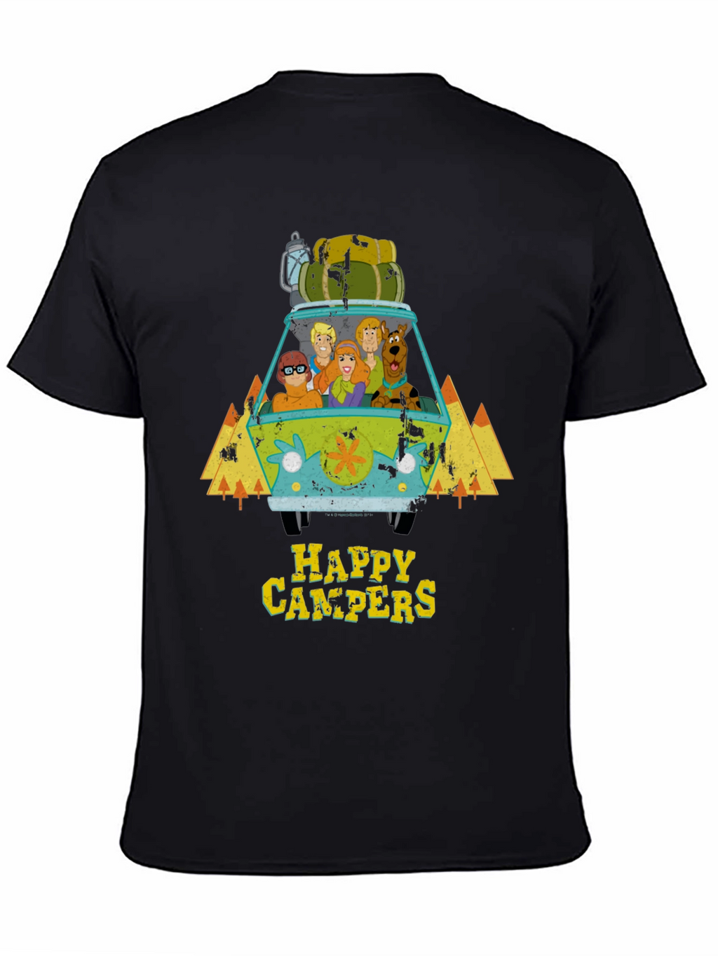 Scooby Doo Happy Campers Black T-Shirt