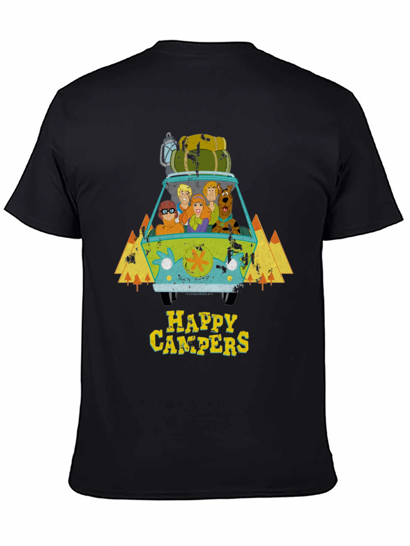 Scooby Doo Happy Campers Black T-Shirt