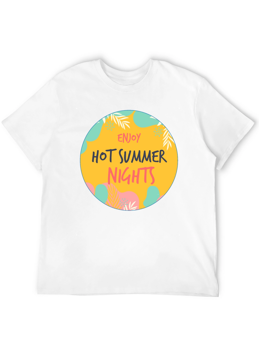 Enjoy Hot Summer Nights Graphic Tee - Black