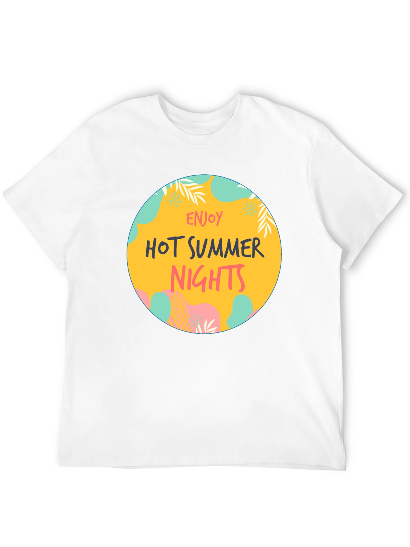 Enjoy Hot Summer Nights Graphic Tee - Black