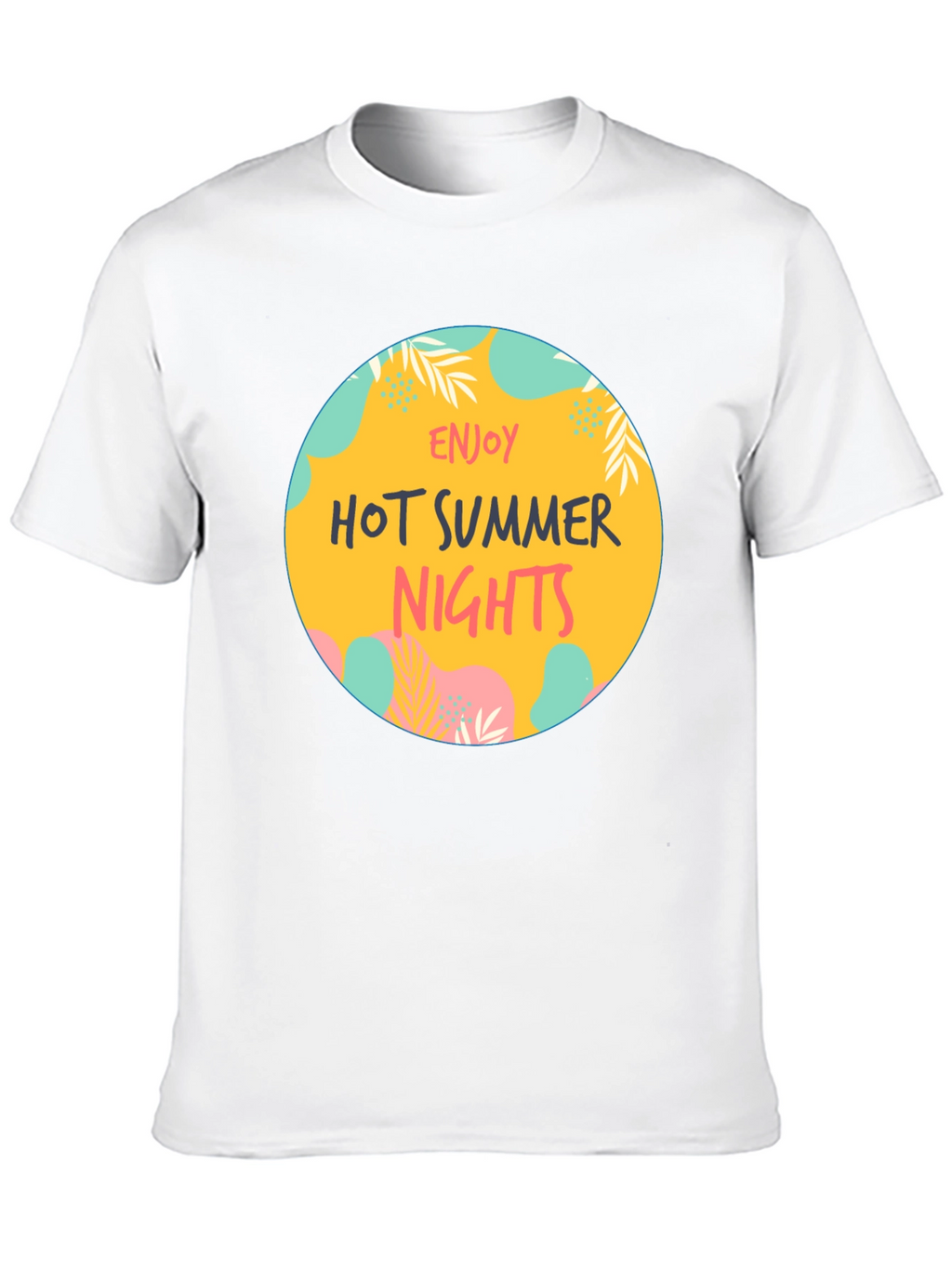 Enjoy Hot Summer Nights Graphic Tee - Black