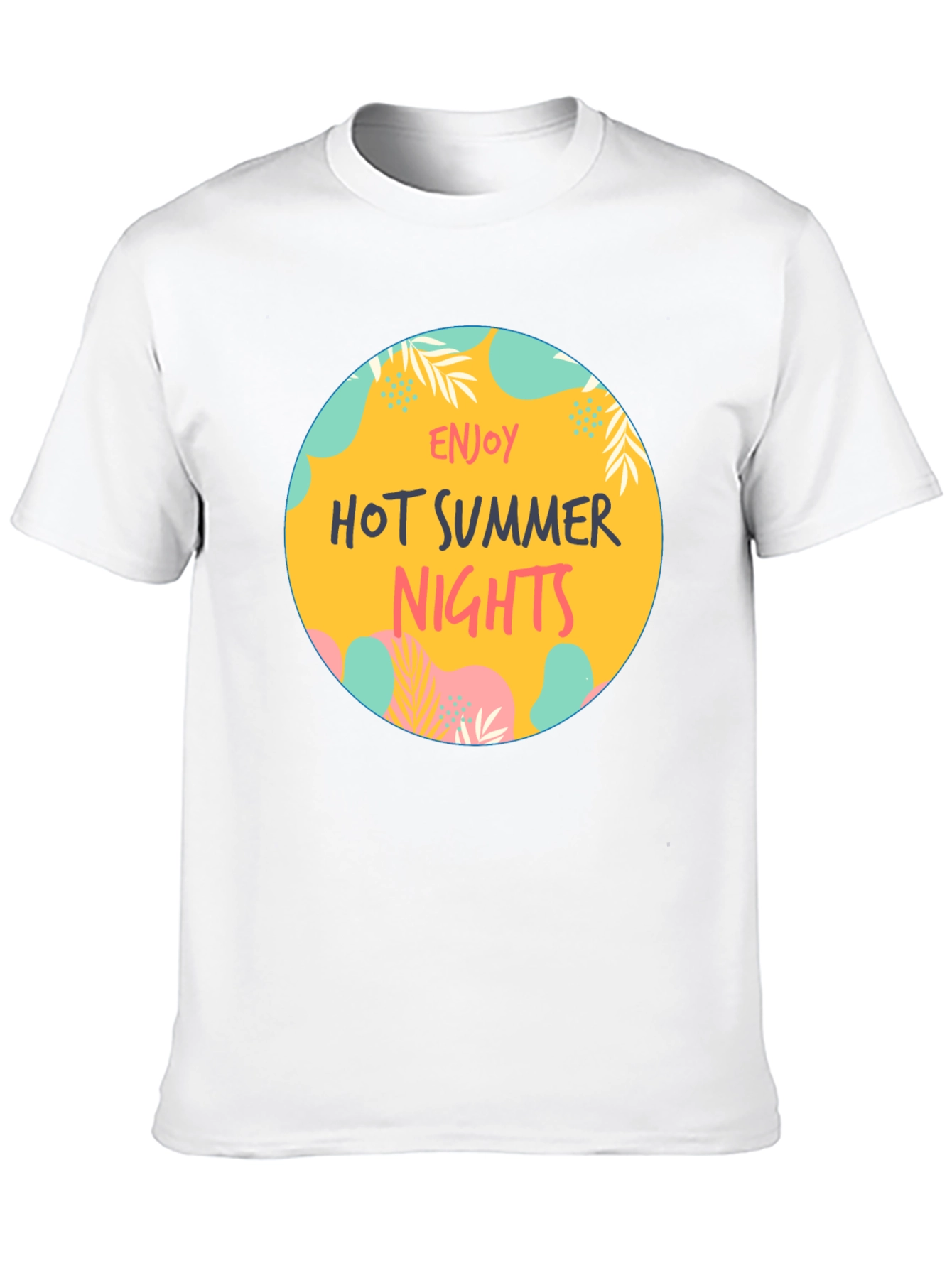 Enjoy Hot Summer Nights Graphic Tee - Black