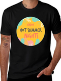 Enjoy Hot Summer Nights Graphic Tee - Black