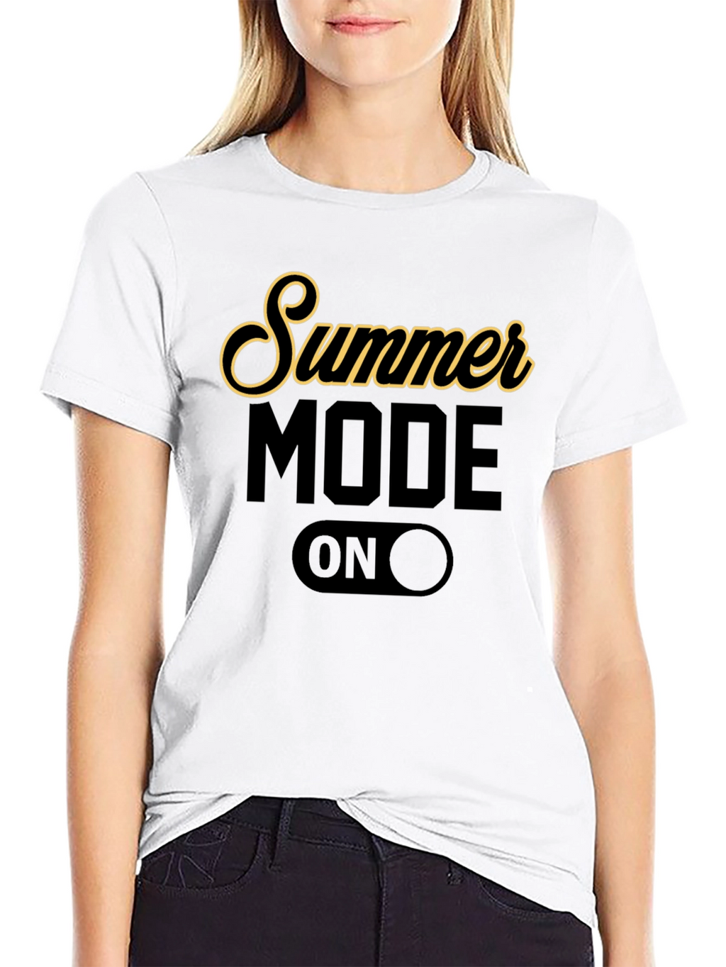 Summer Mode On Graphic T-Shirt - Black