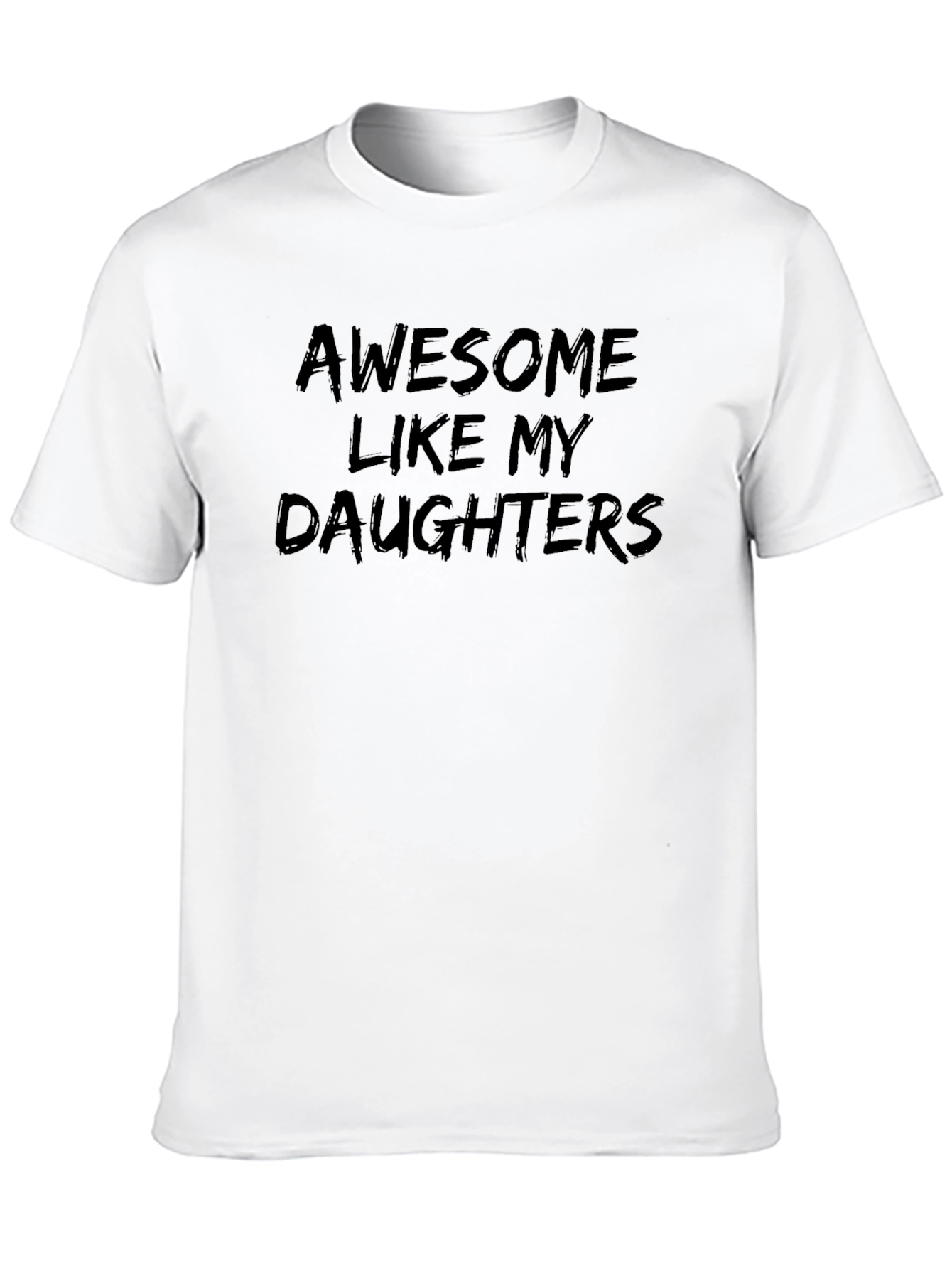 Awesome Like My Daughters Black Graphic Tee