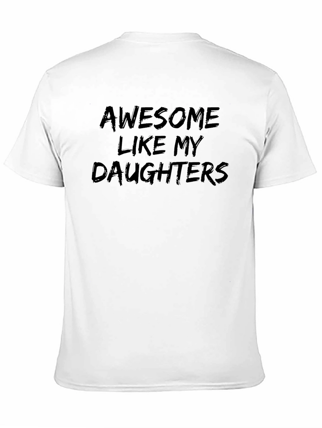 Awesome Like My Daughters Black Graphic Tee