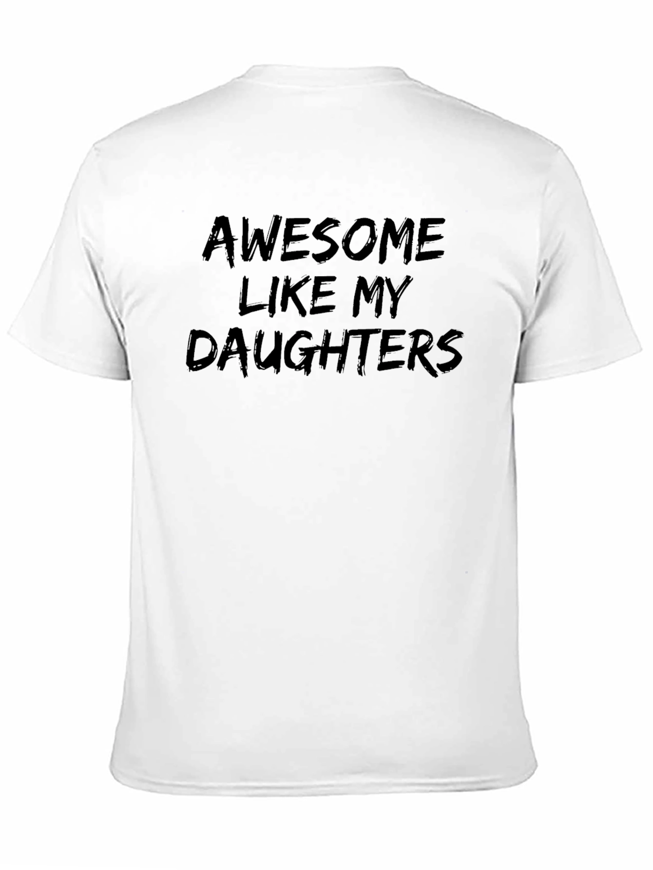Awesome Like My Daughters Black Graphic Tee