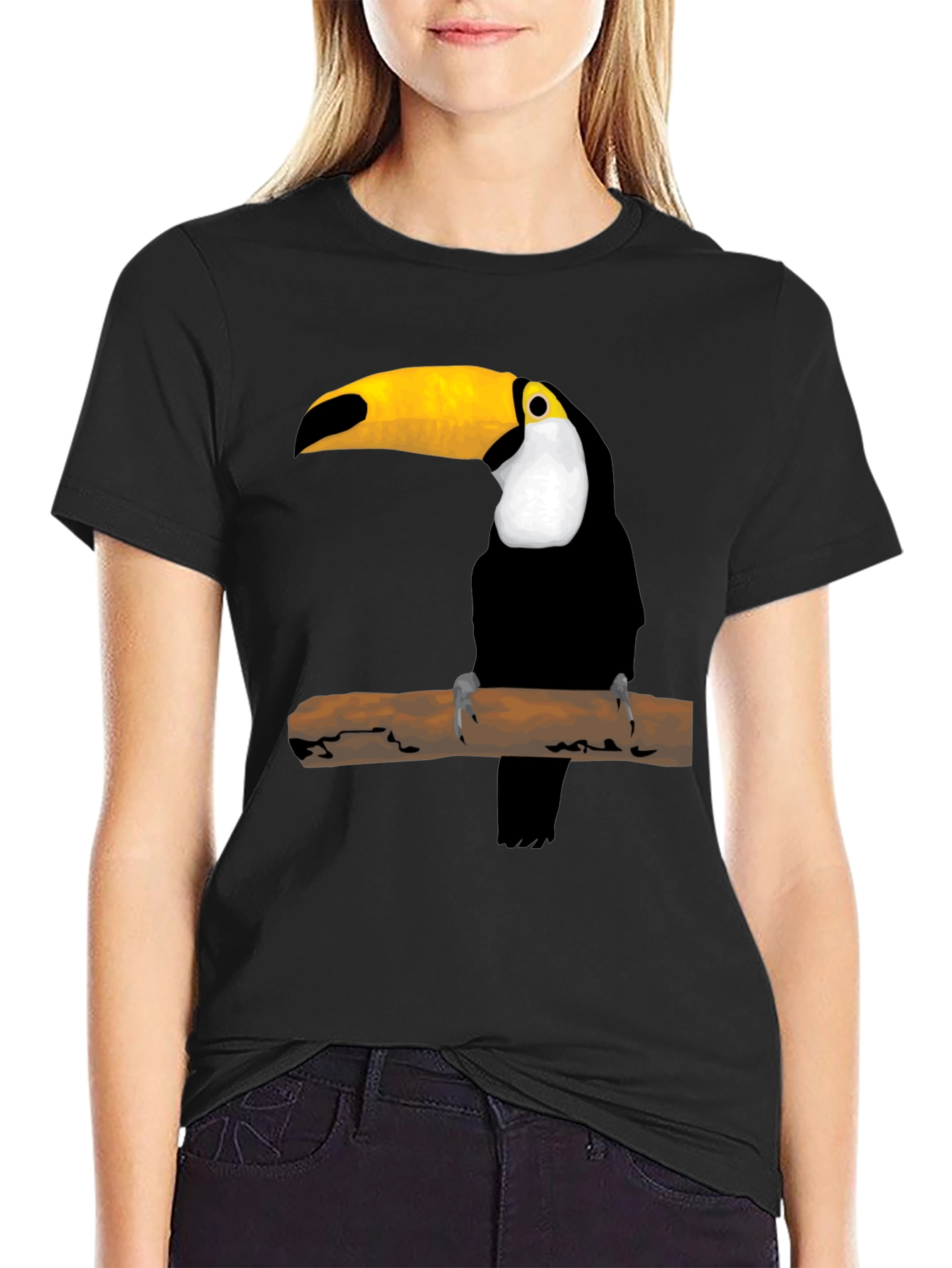 Toucan Graphic Tee - Mens Black T-Shirt