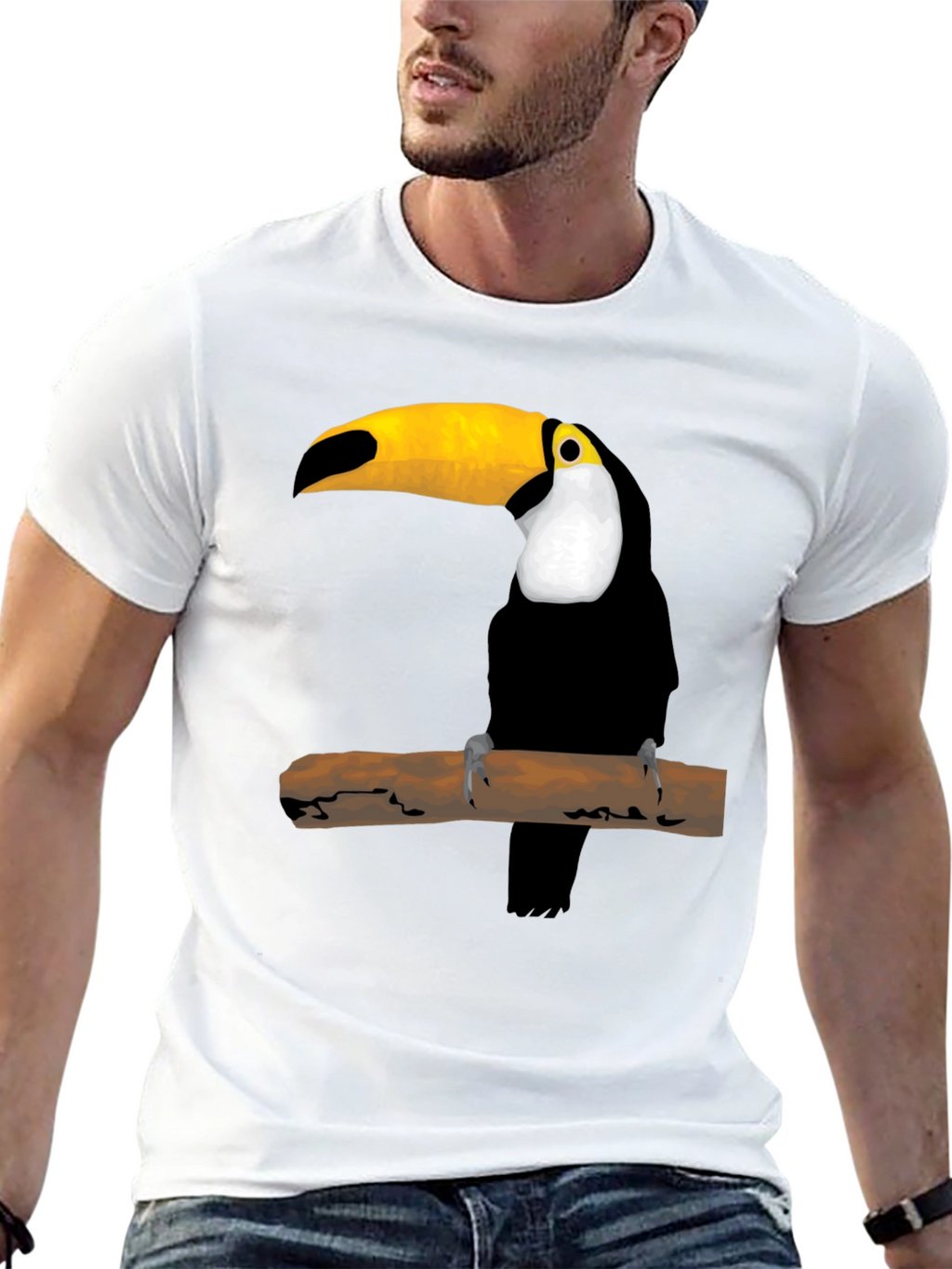 Toucan Graphic Tee - Mens Black T-Shirt