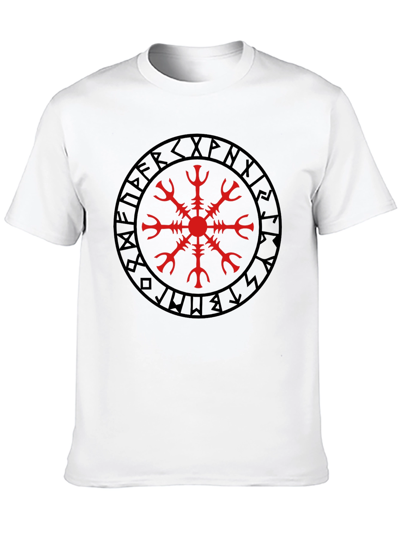 Viking Helm of Awe Graphic Black T-Shirt