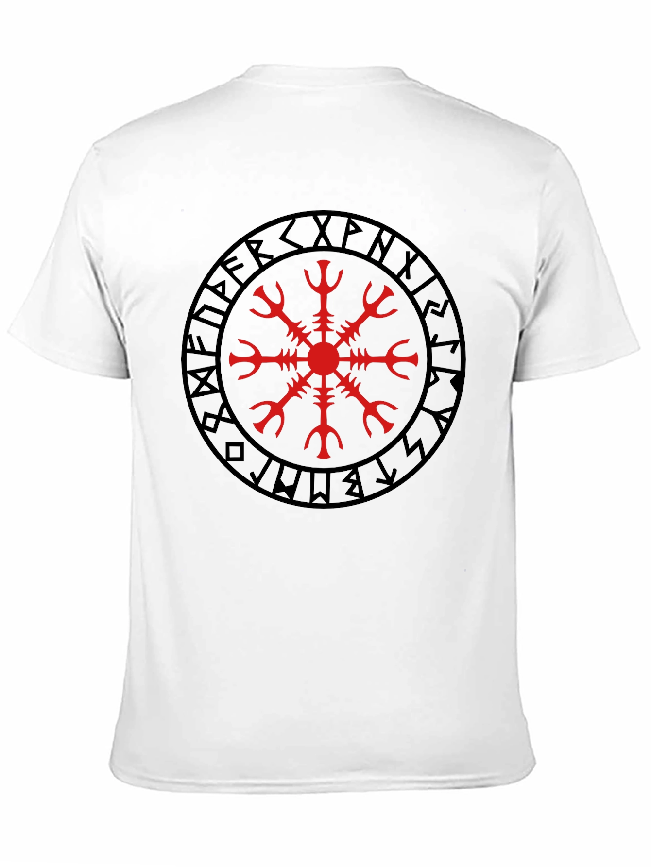 Viking Helm of Awe Graphic Black T-Shirt