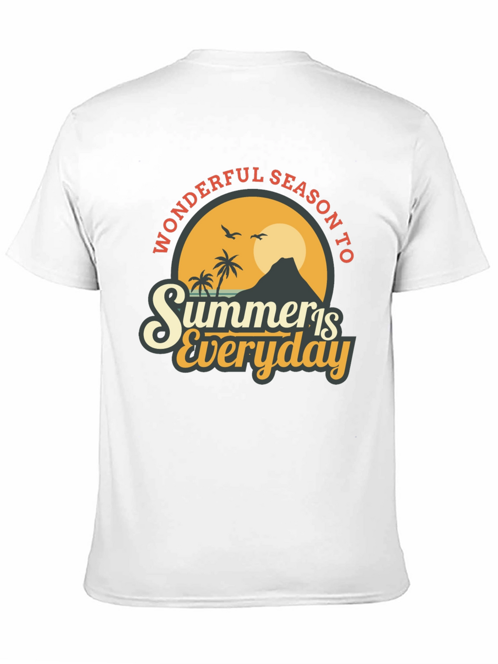 Summer Is Everyday T-Shirt - Black Graphic Tee