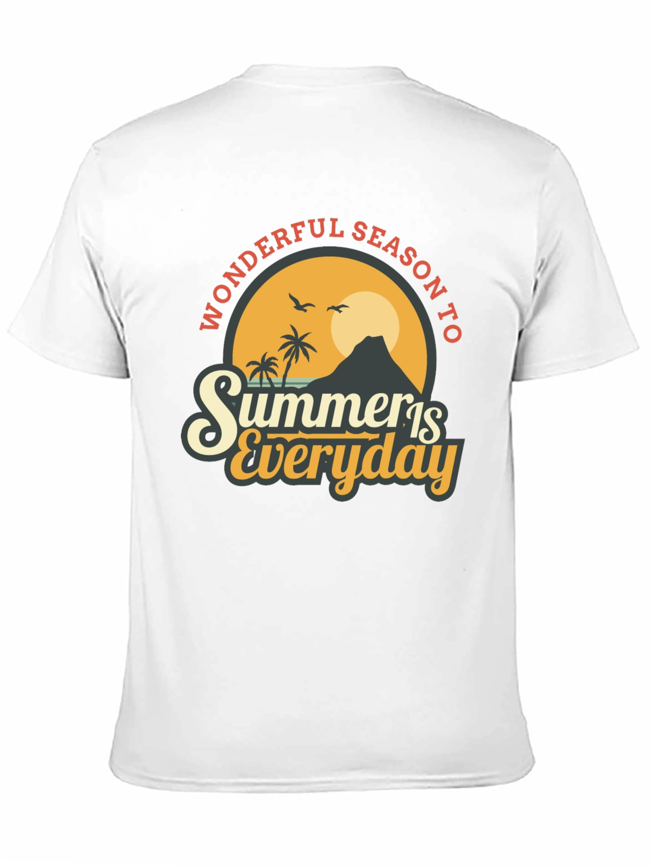 Summer Is Everyday T-Shirt - Black Graphic Tee