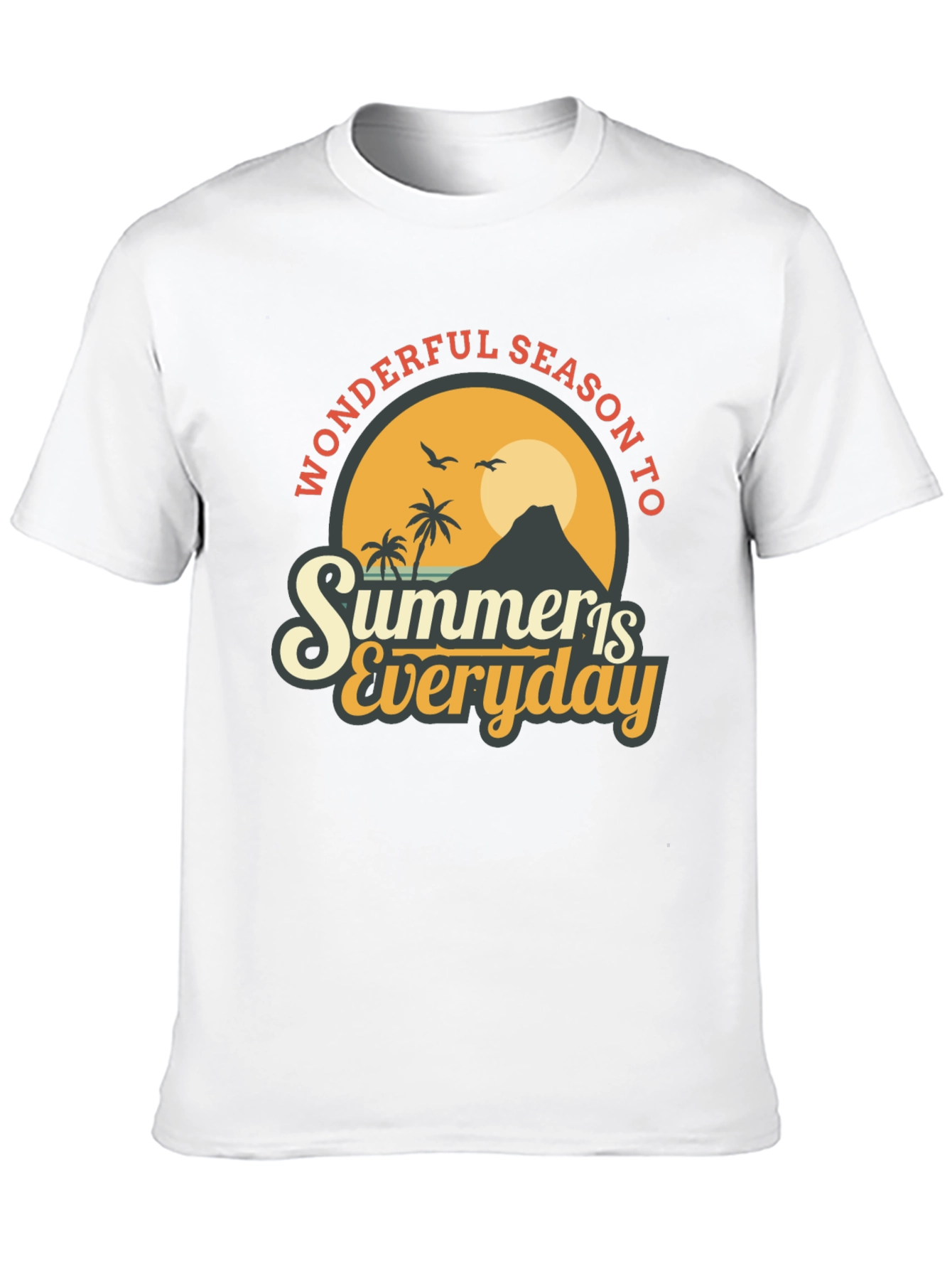 Summer Is Everyday T-Shirt - Black Graphic Tee